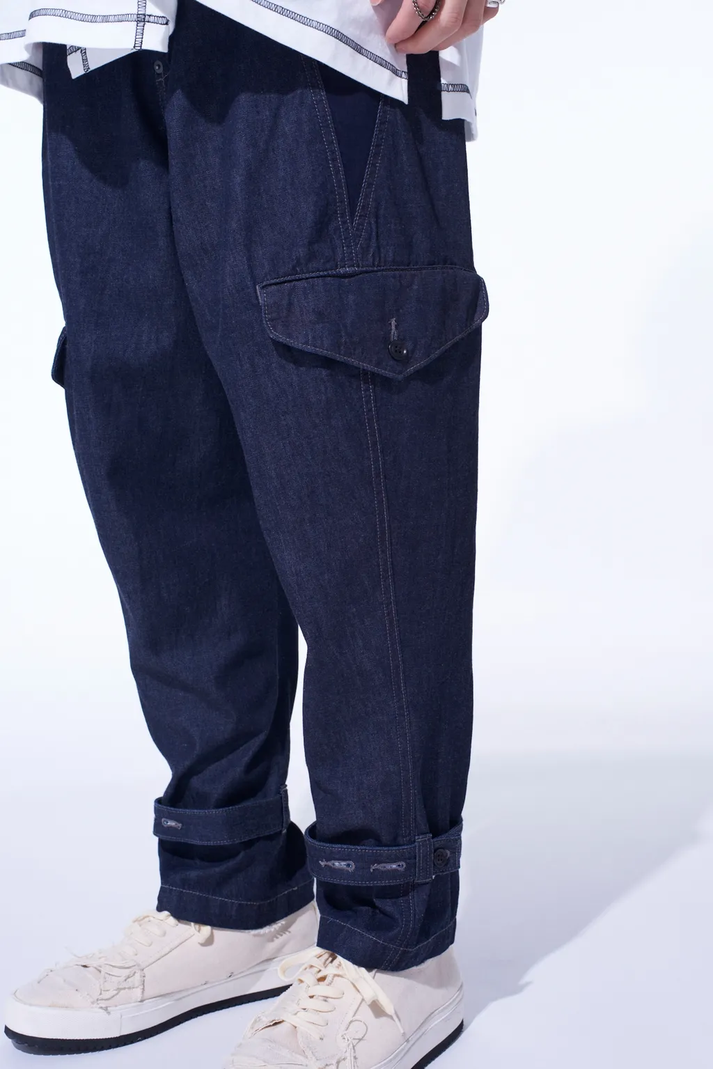 7Oz Two-Tone Denim M-59 Cargo Pants