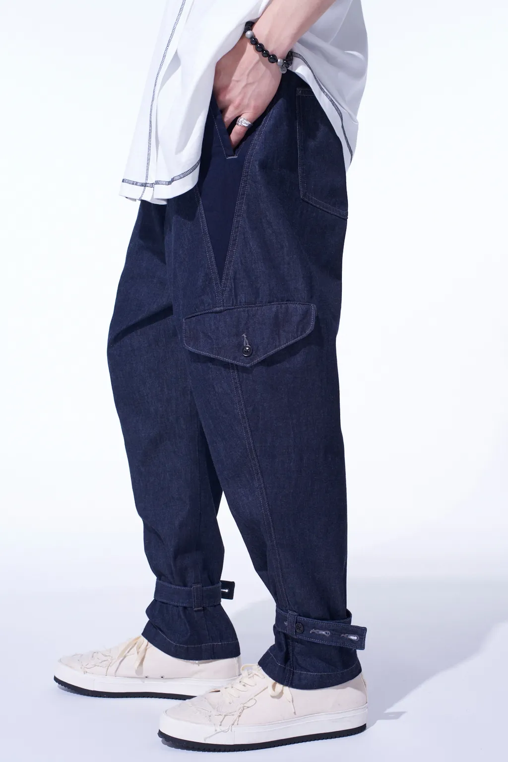 7Oz Two-Tone Denim M-59 Cargo Pants