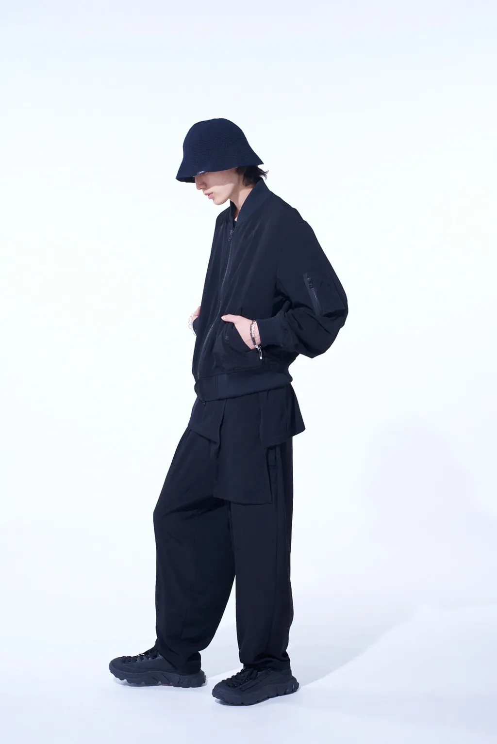 Crepe De Chine Bomber Jacket