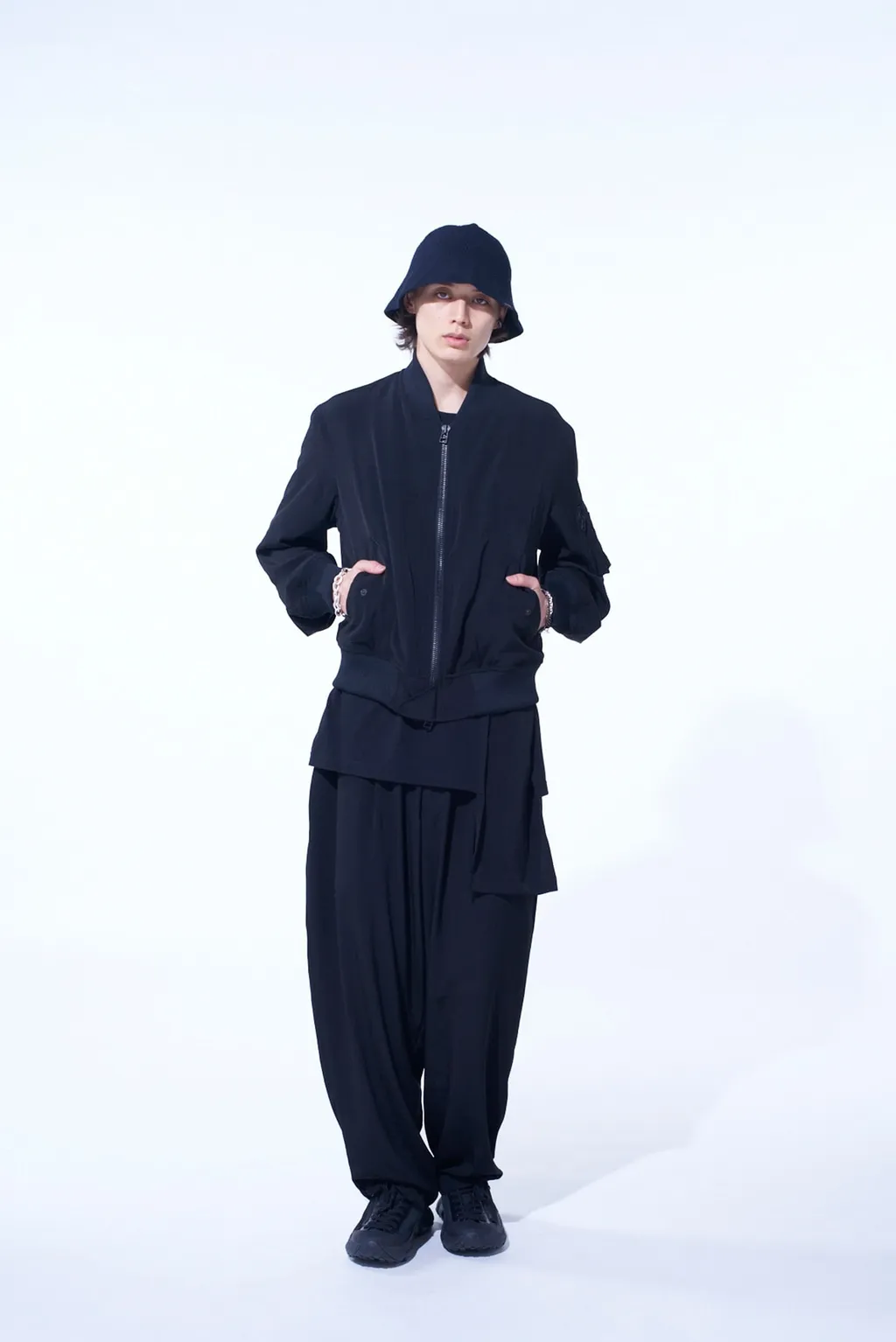 Crepe De Chine Bomber Jacket