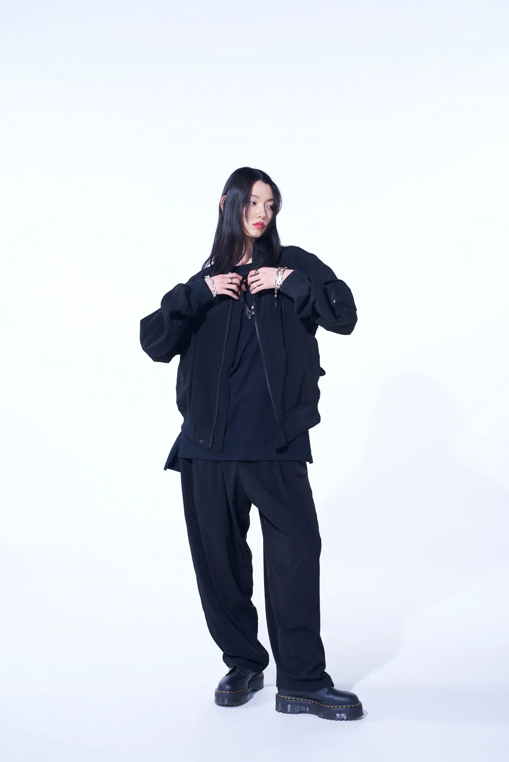 Crepe De Chine Bomber Jacket