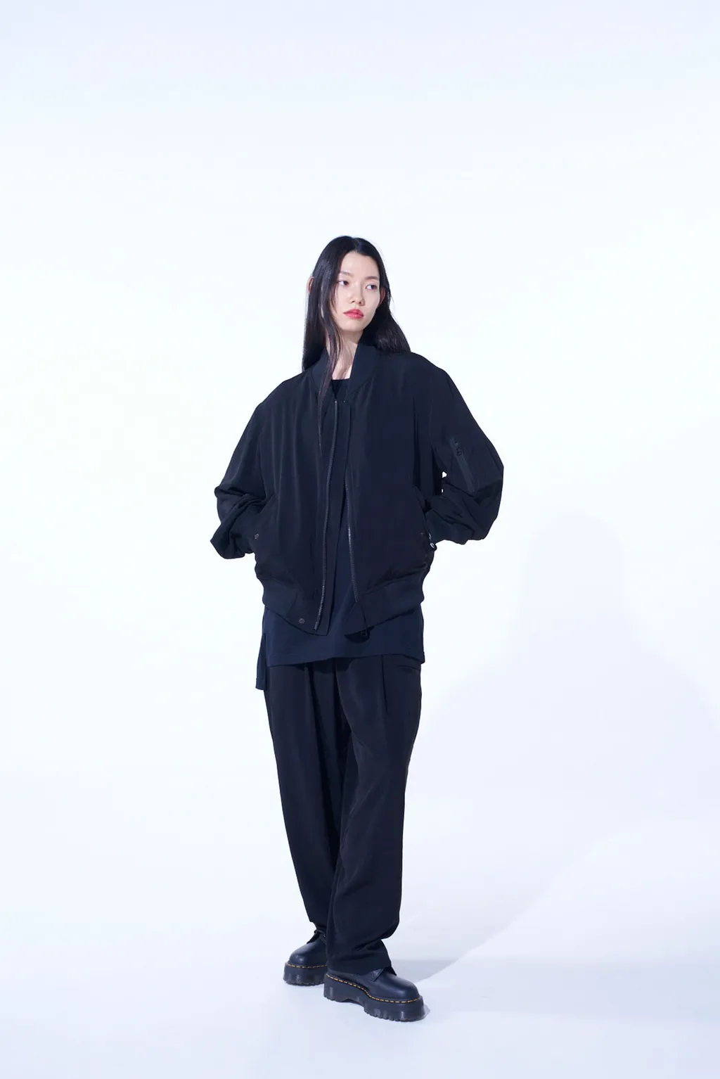 Crepe De Chine Bomber Jacket