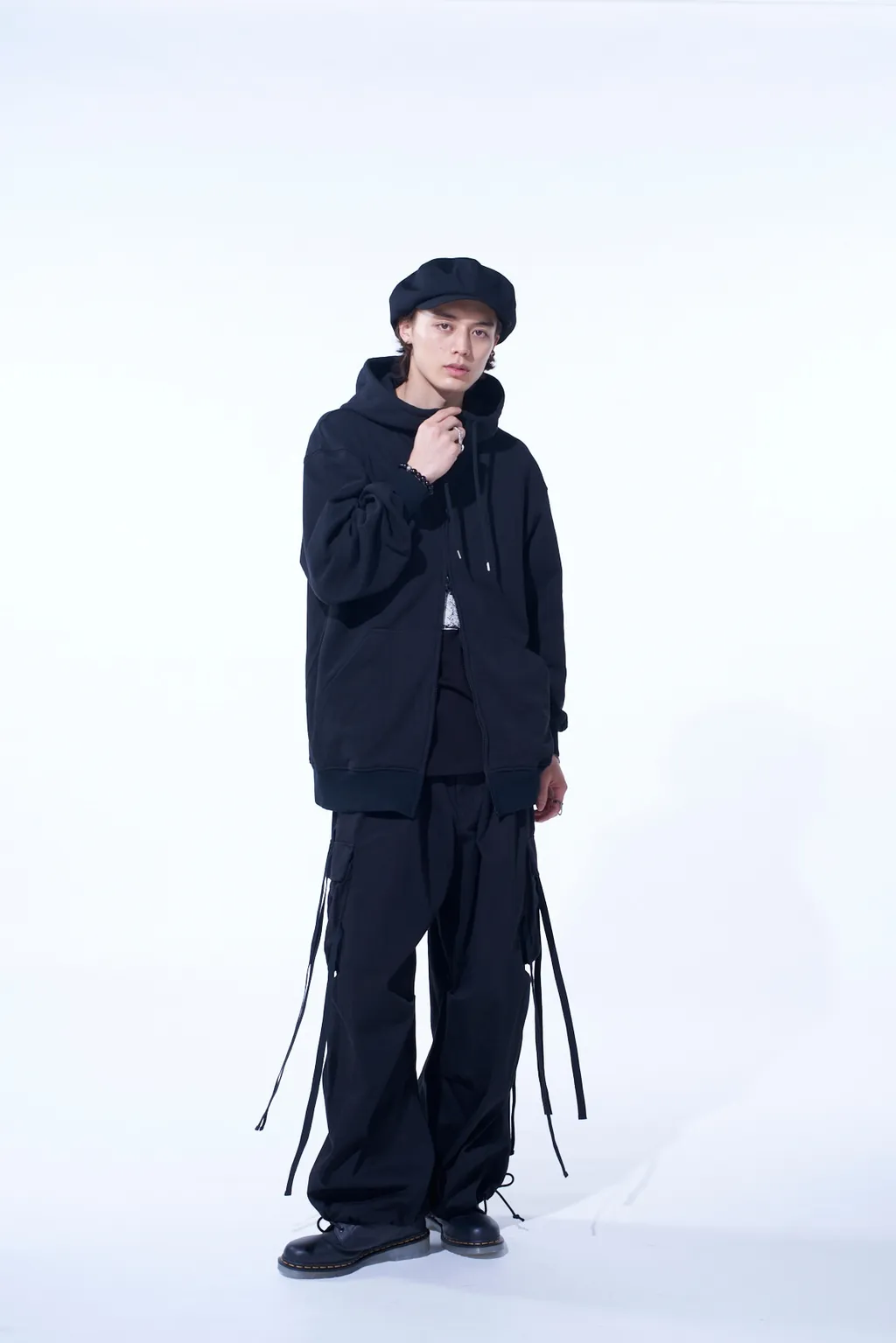 S'yte X Koichi Iyoda Artwork Printed Zip-Up Hoodie -Gemini-