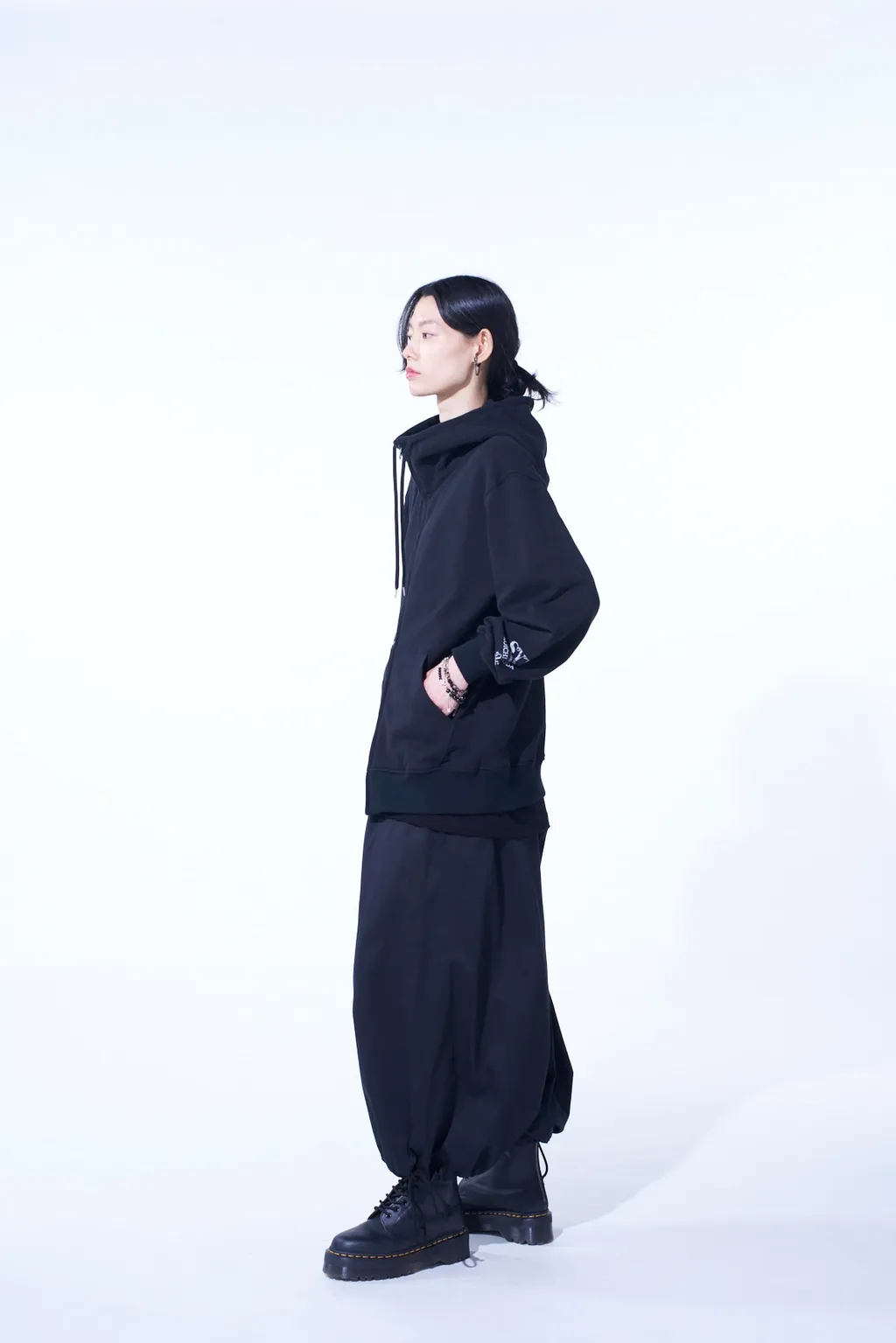 S'yte X Koichi Iyoda Artwork Printed Zip-Up Hoodie -Gemini-