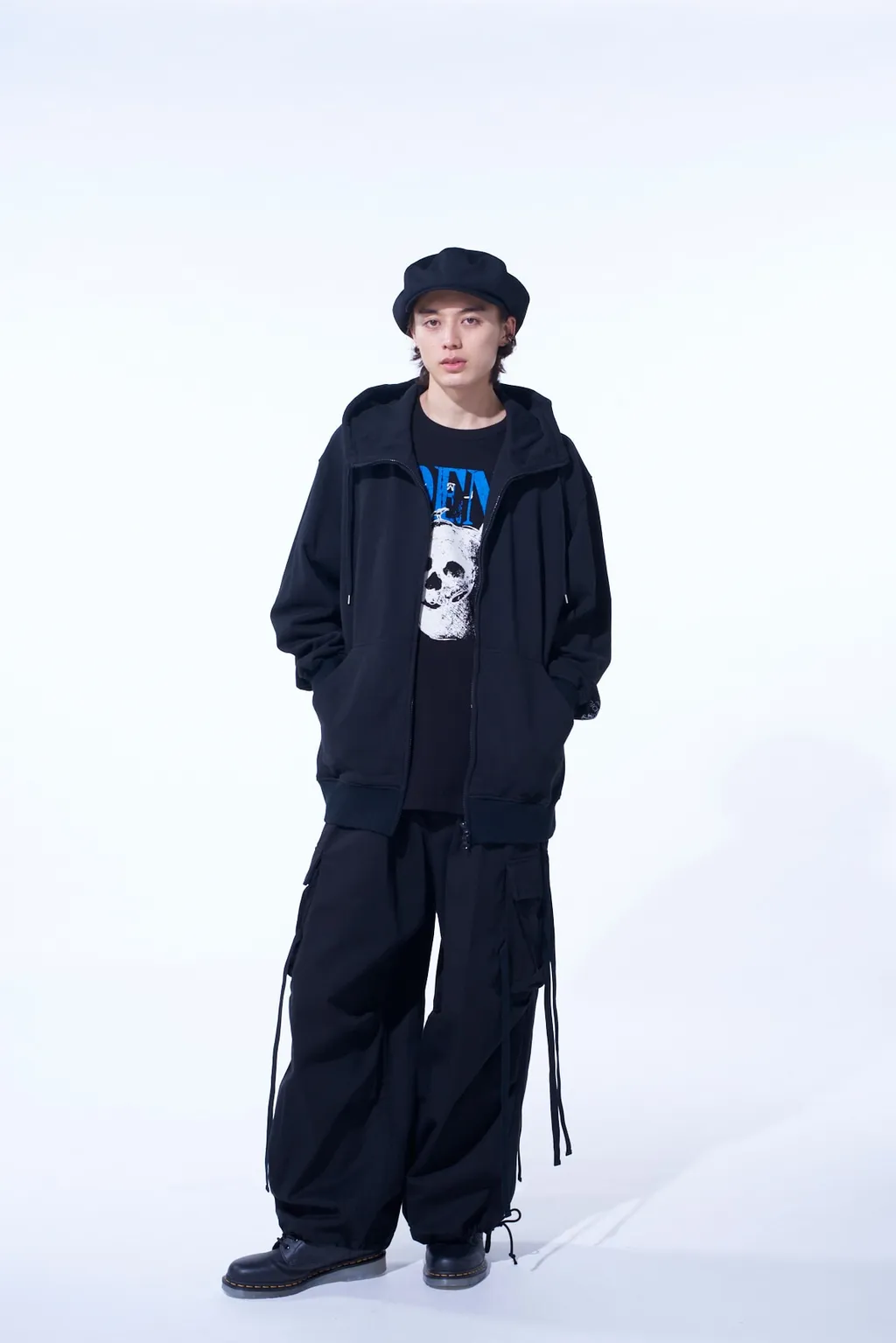 S'yte X Koichi Iyoda Artwork Printed Zip-Up Hoodie -Gemini-