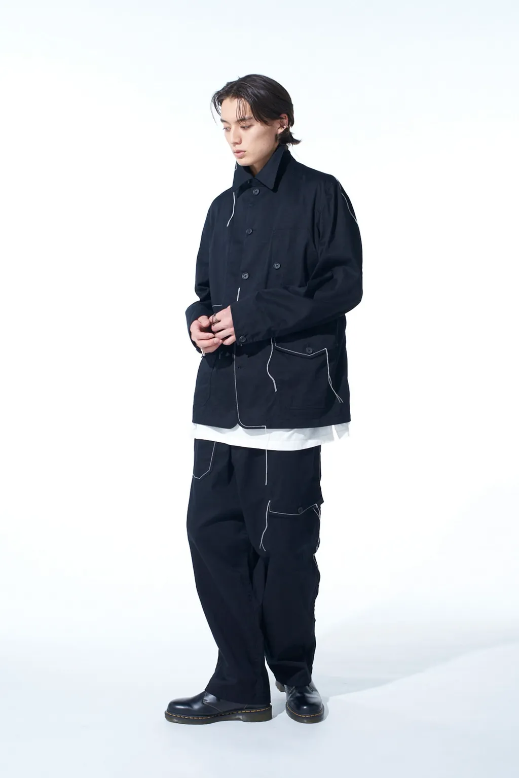 Cotton Twill Color Stitching Work Pant