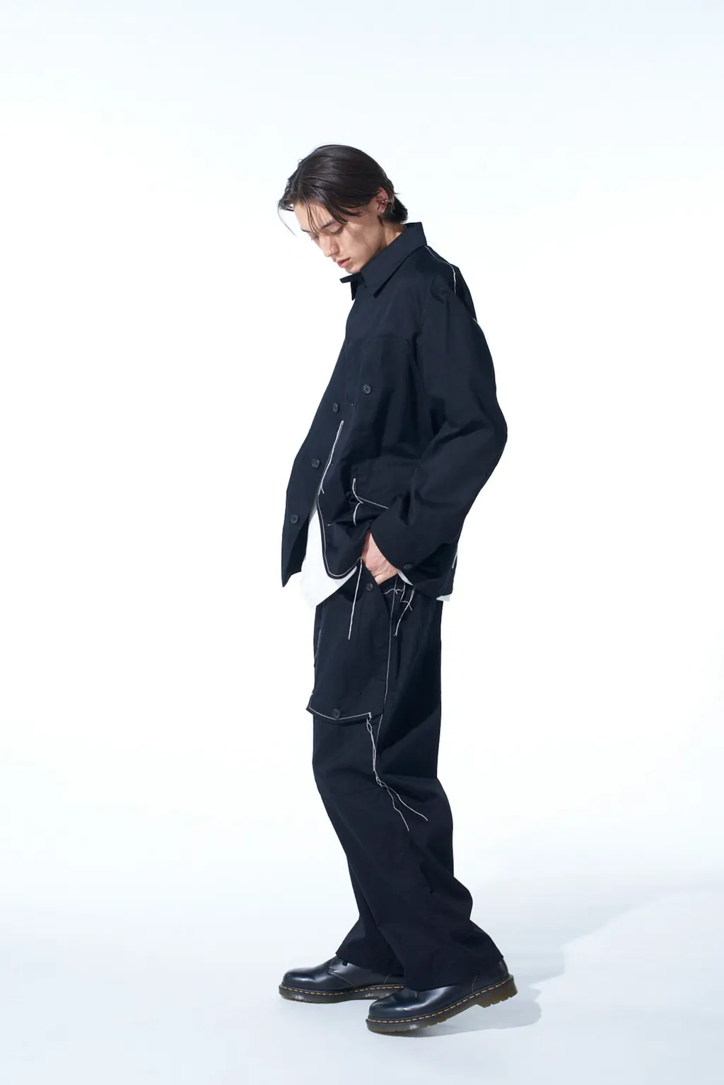 Cotton Twill Color Stitching Work Pant