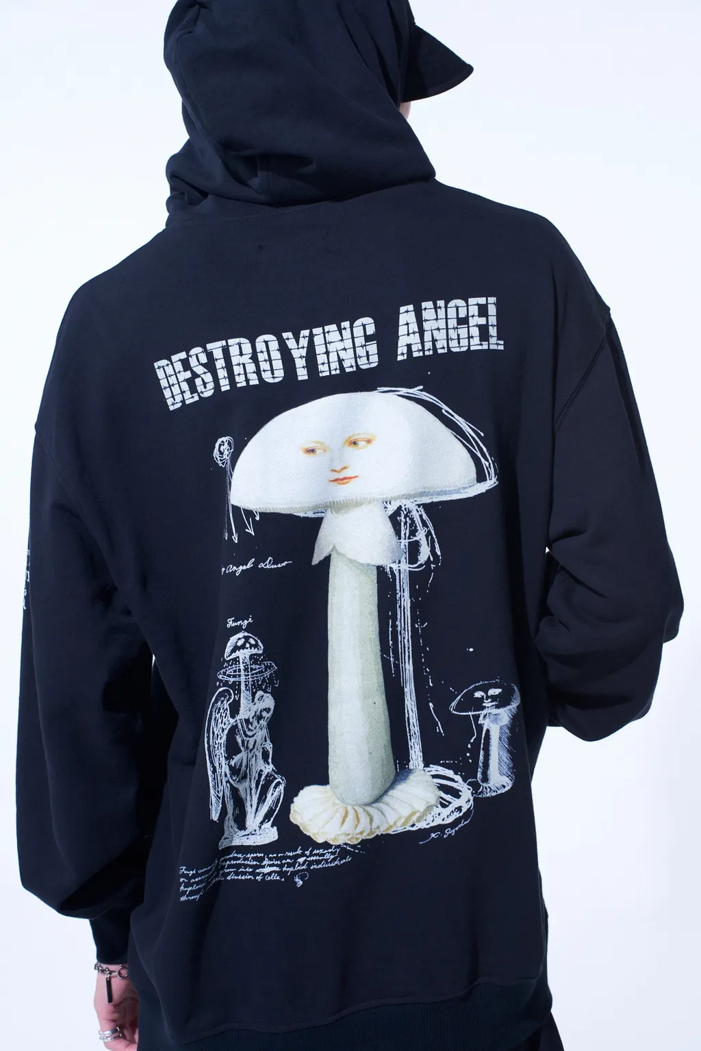 S'yte X Koichi Iyoda Artwork Printed Hoodie -Destroying Angel-