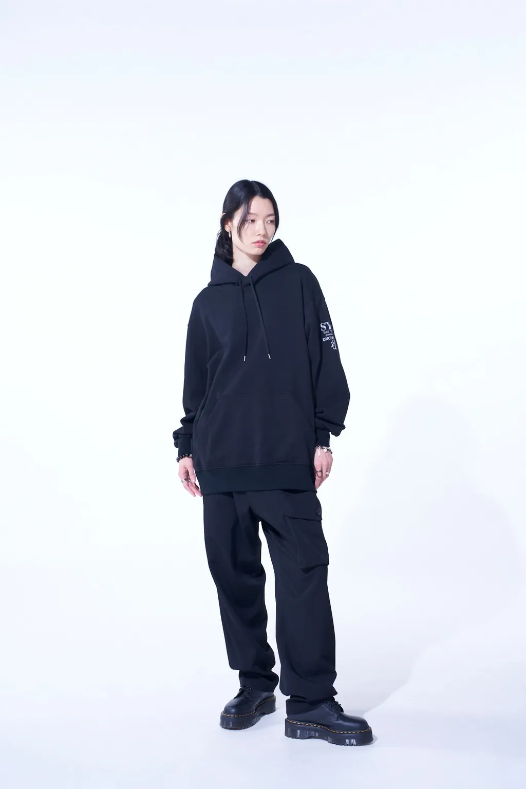 S'yte X Koichi Iyoda Artwork Printed Hoodie -Destroying Angel-