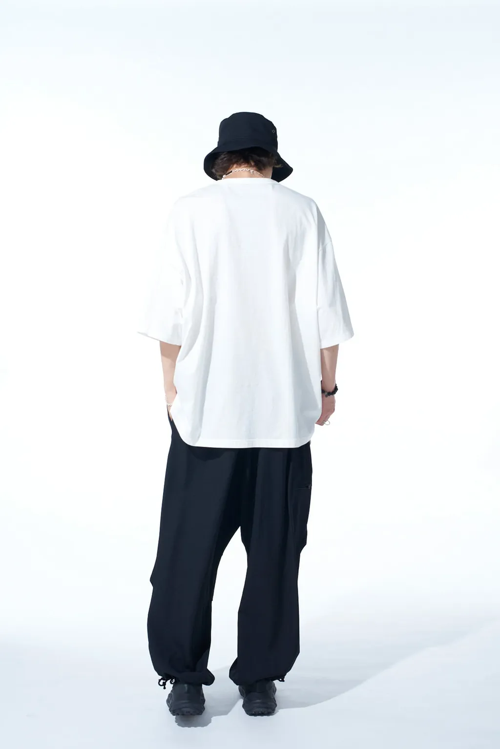 Washer Wool Gabardine Knee Tuck Military Pants