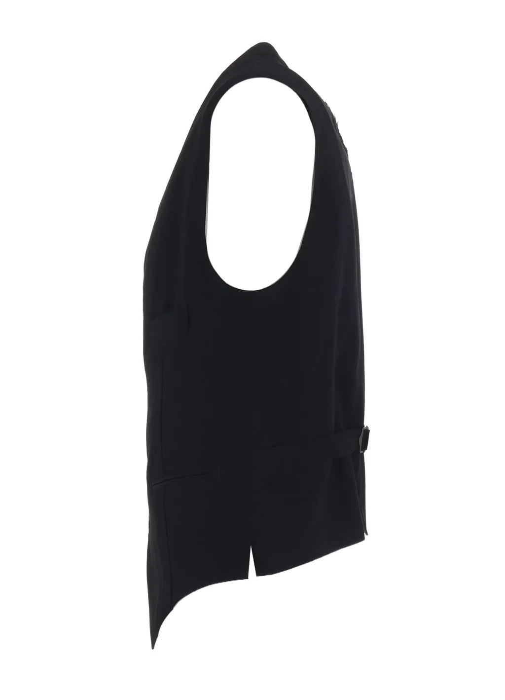Washer Wool Gabardine Cut-Out Striped Vest