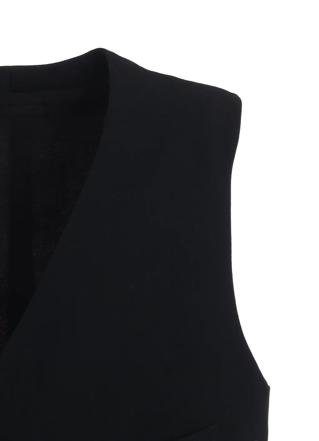 Washer Wool Gabardine Cut-Out Striped Vest