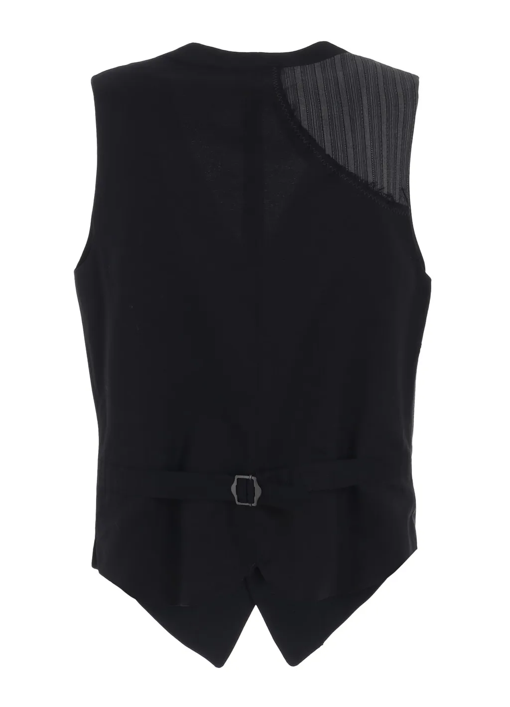 Washer Wool Gabardine Cut-Out Striped Vest