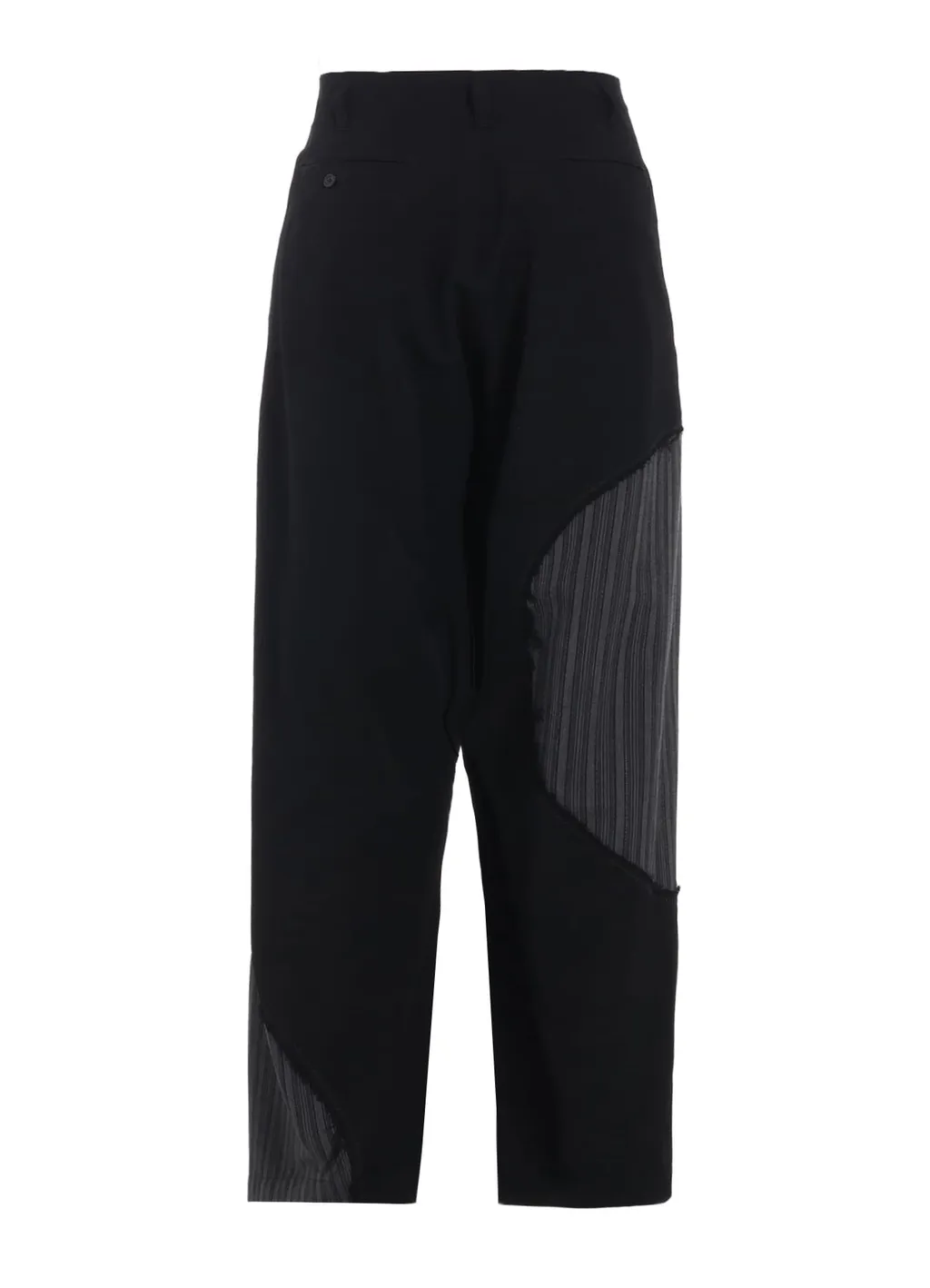 Washer Wool Gabardine Cut-Out Striped Pants