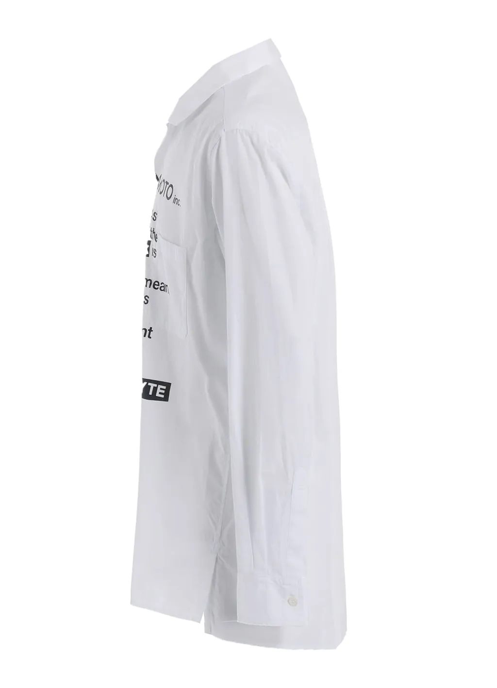 Cotton Broad「Black Is Modest」Message Printed Shirt