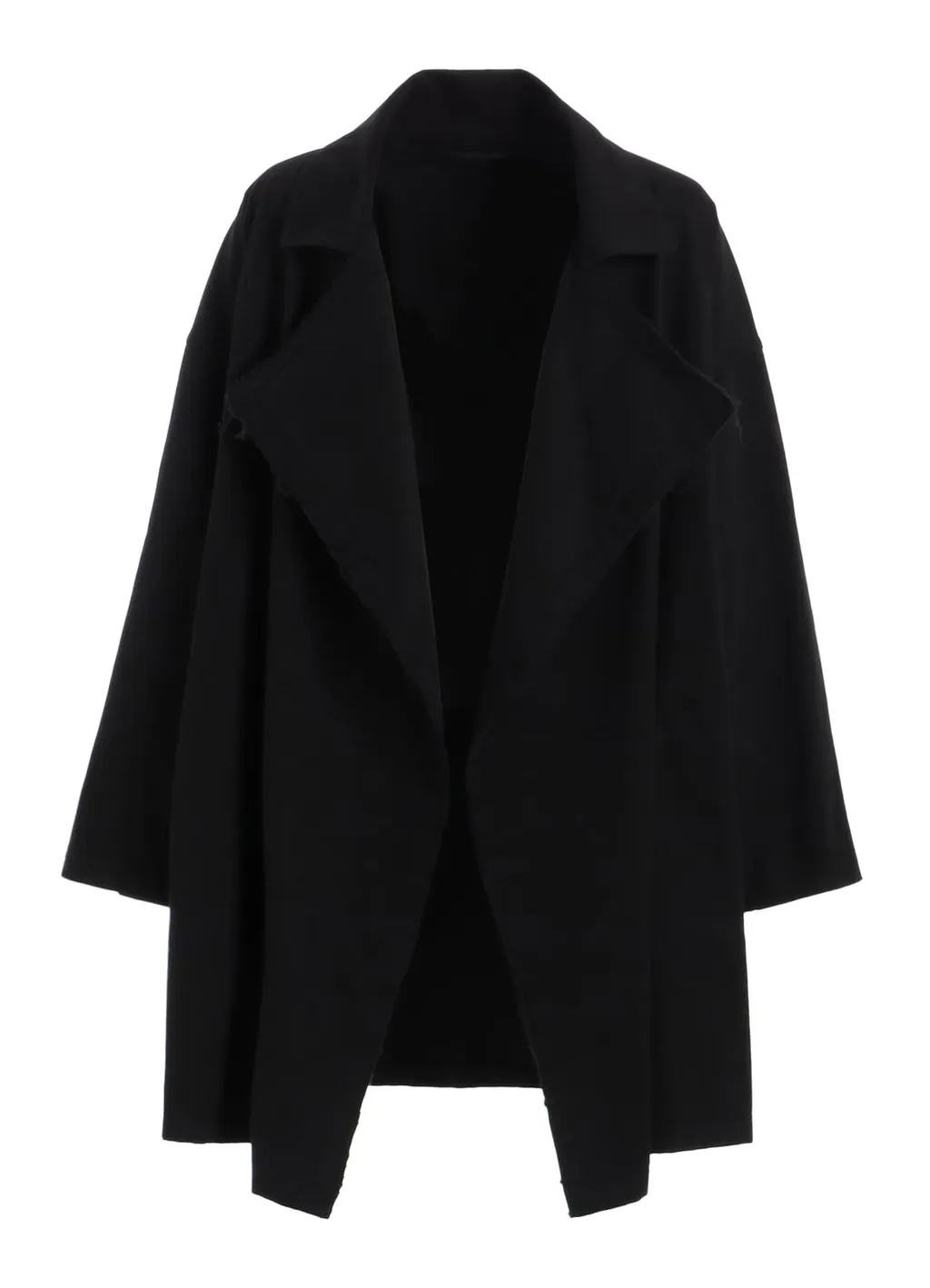 Cotton Drill Cut-Out Drape Coat