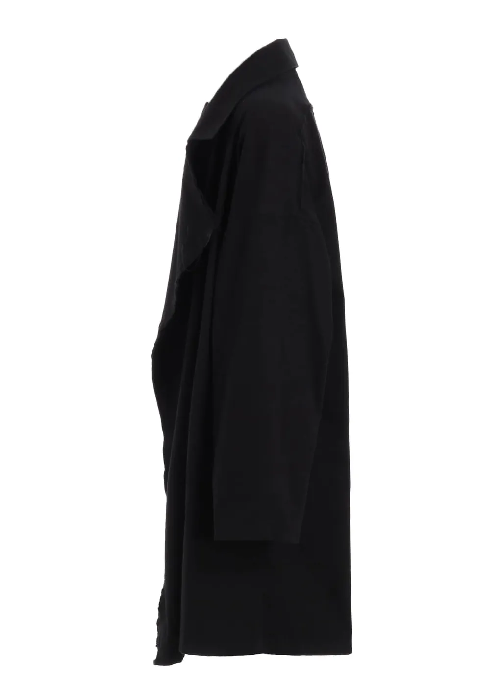 Cotton Drill Cut-Out Drape Coat