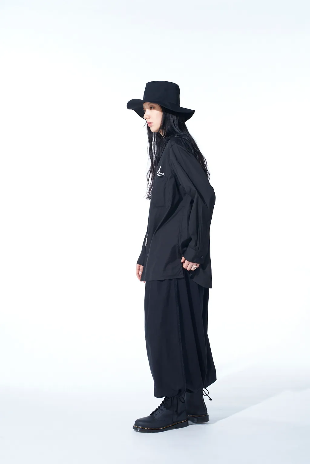 Cotton Drill Cut-Out Balloon Pants