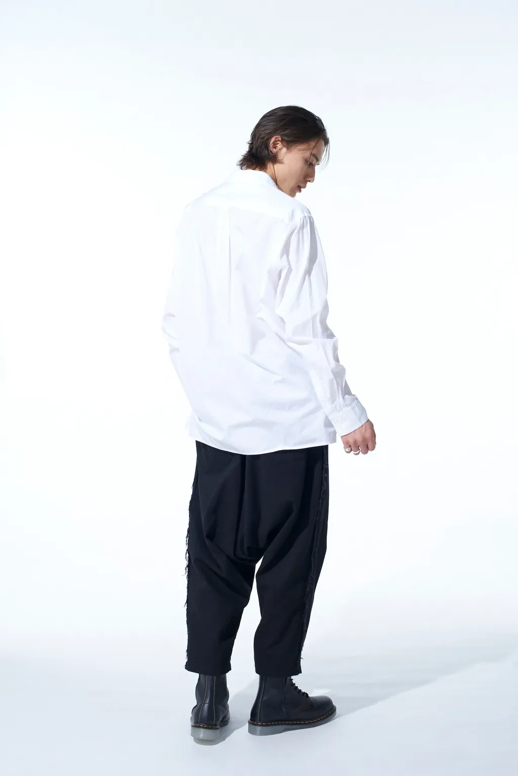 Cotton Drill Cut-Out Sarouel Pants