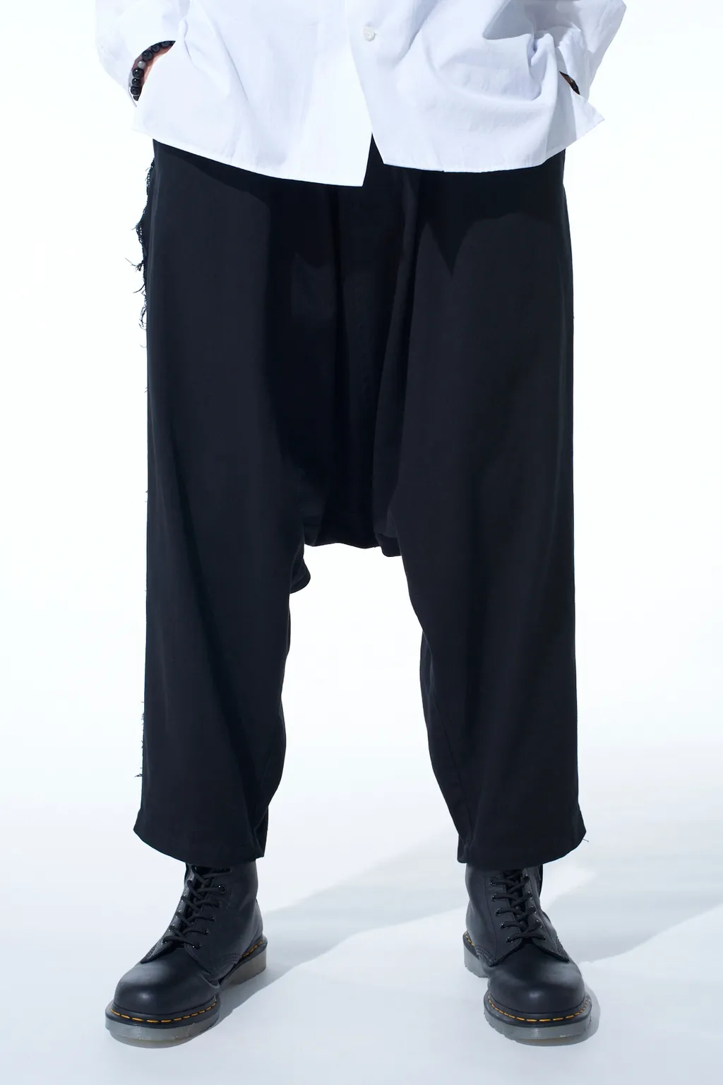 Cotton Drill Cut-Out Sarouel Pants