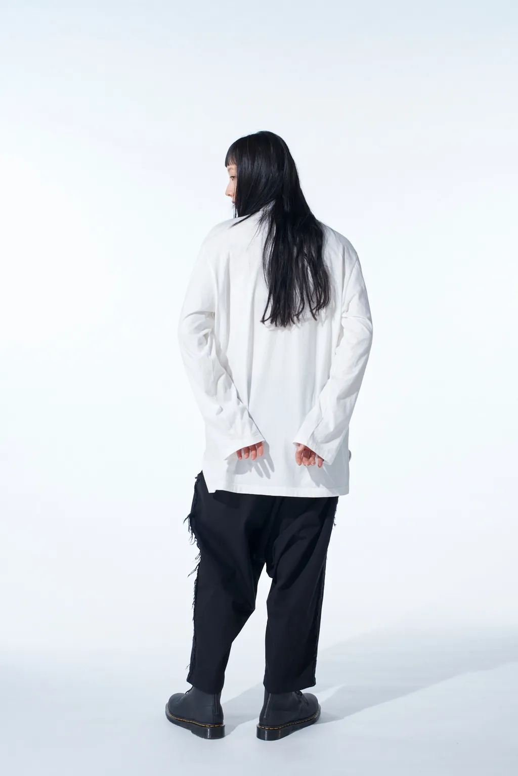 Cotton Drill Cut-Out Sarouel Pants