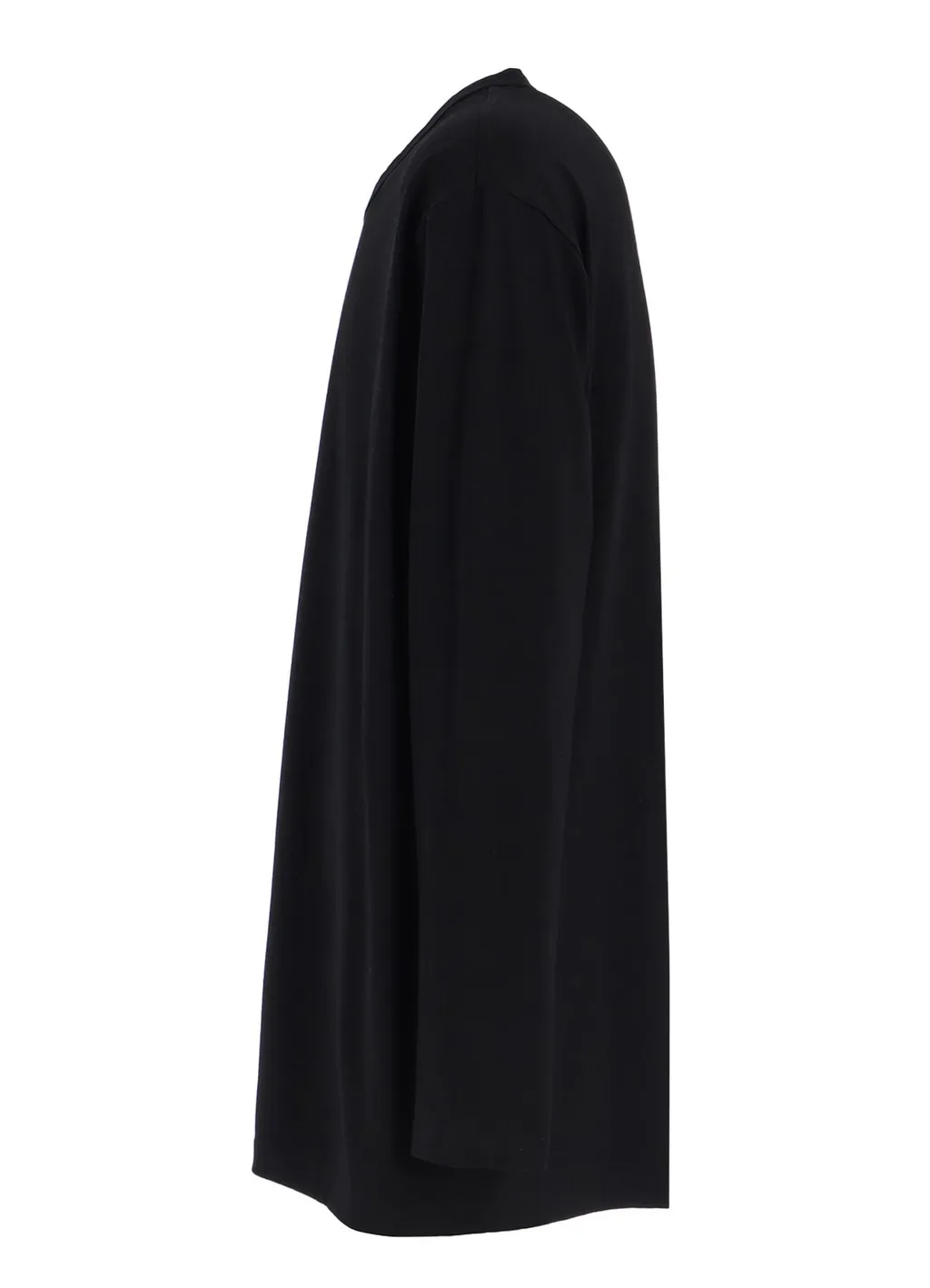 Bicolor Long-Sleeved T-Shirt With Hem Slits