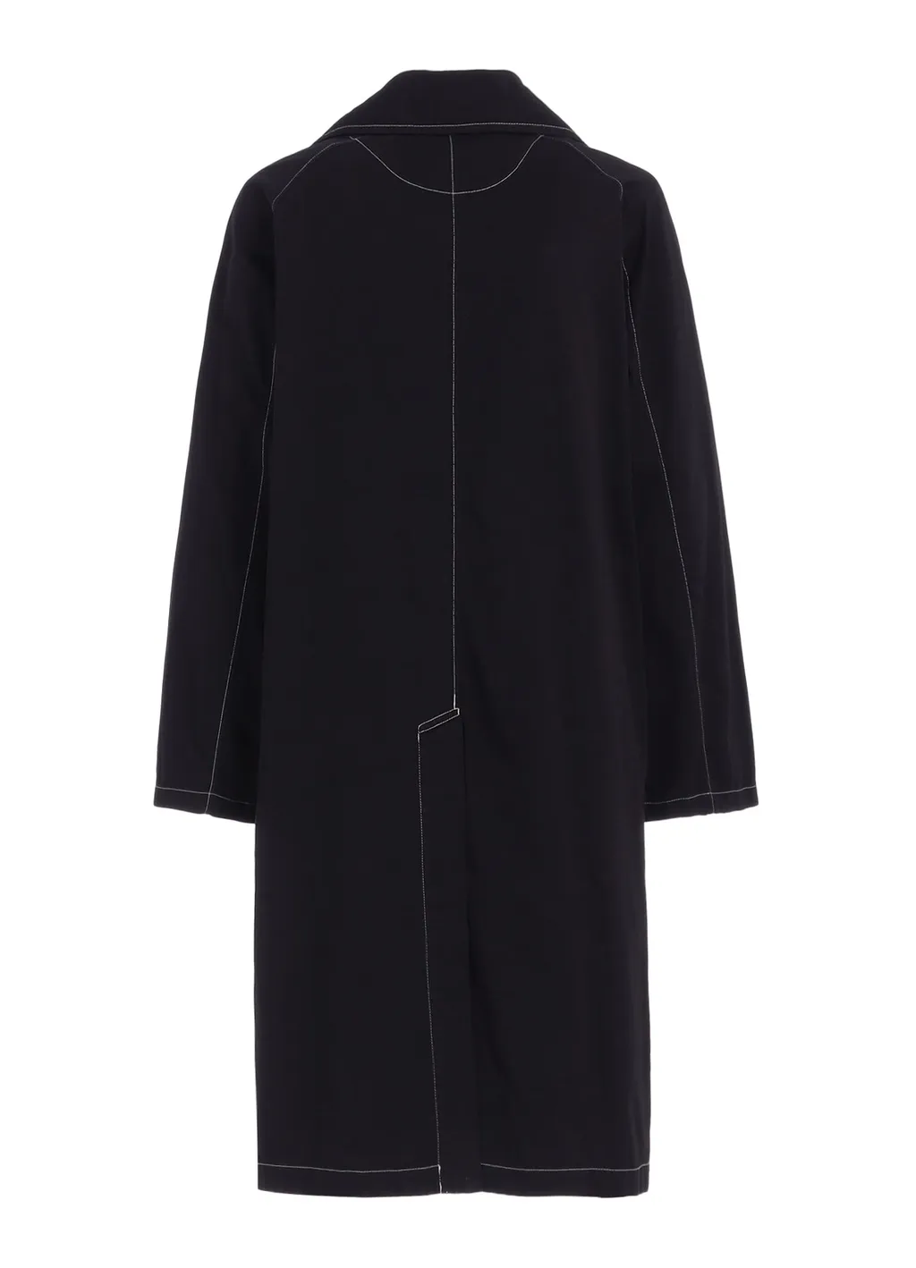 Cotton Twill Garment Dyed Tie-Locken Coat