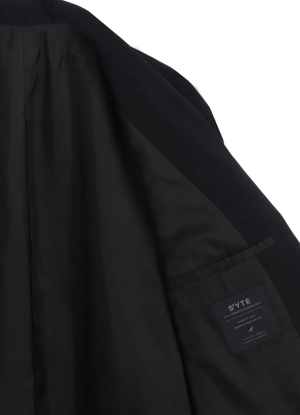 Pe/Gabardine Zipper-Taped Long Jacket