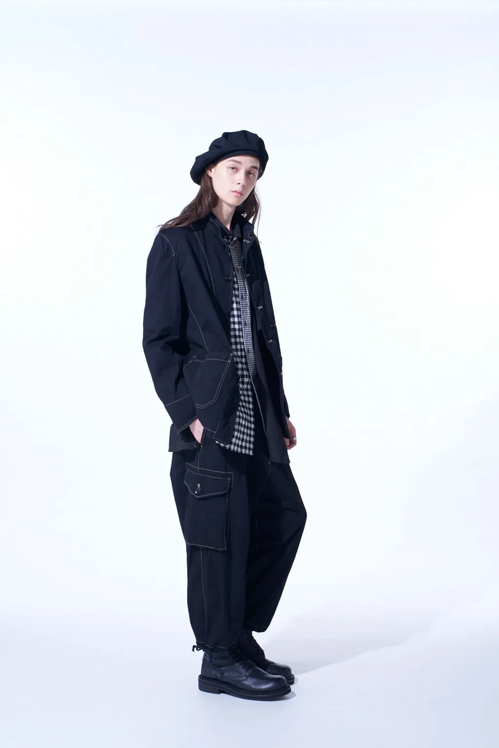 Cotton Twill Garment Dyed Stand Collar Jacket