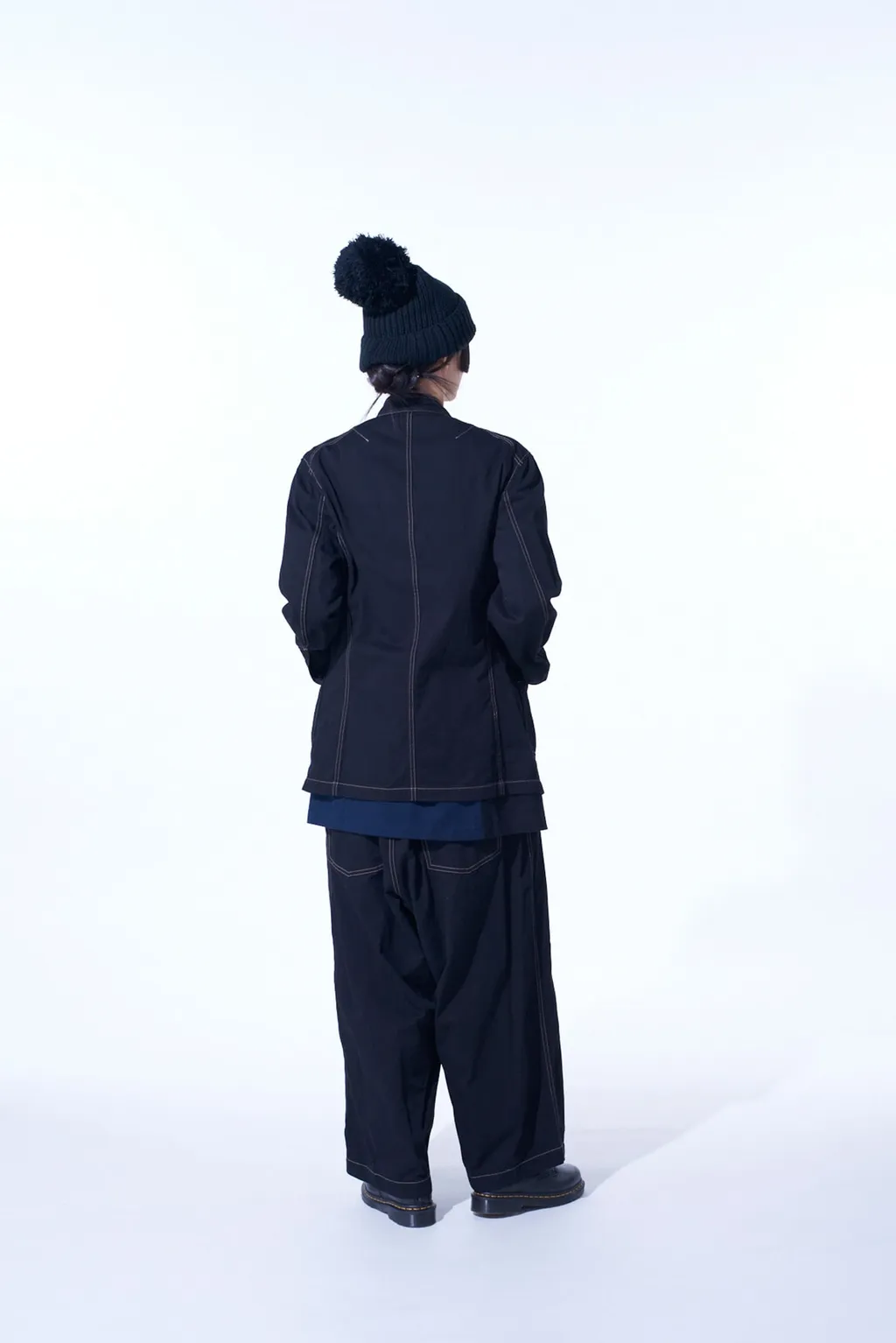 Cotton Twill Garment Dyed Stand Collar Jacket