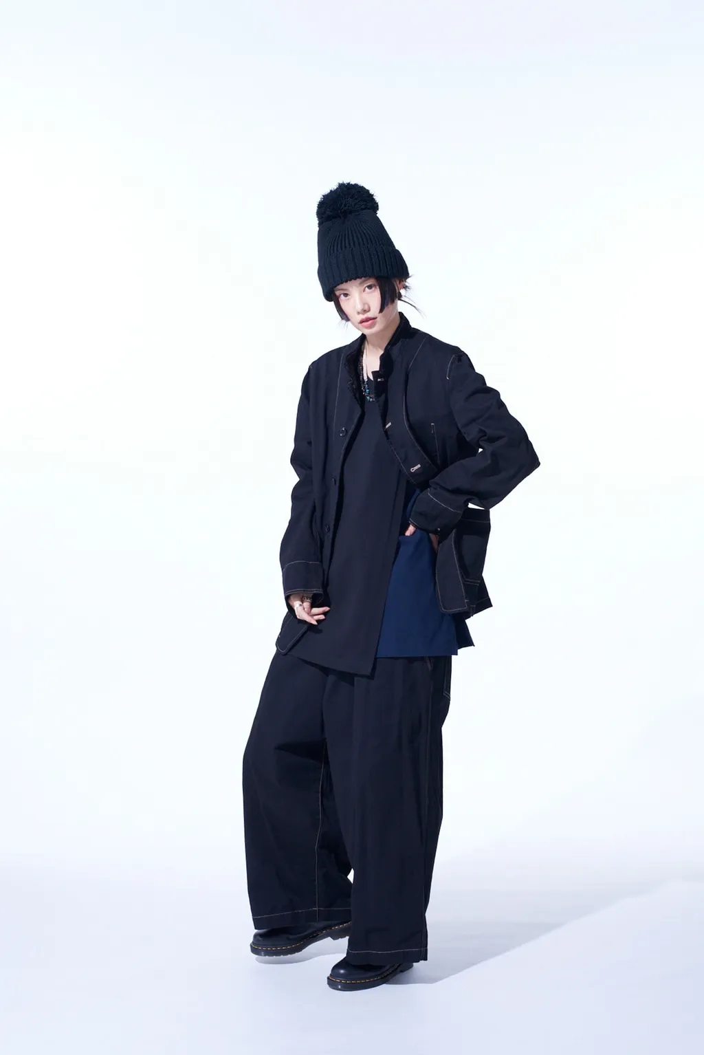 Cotton Twill Garment Dyed Stand Collar Jacket