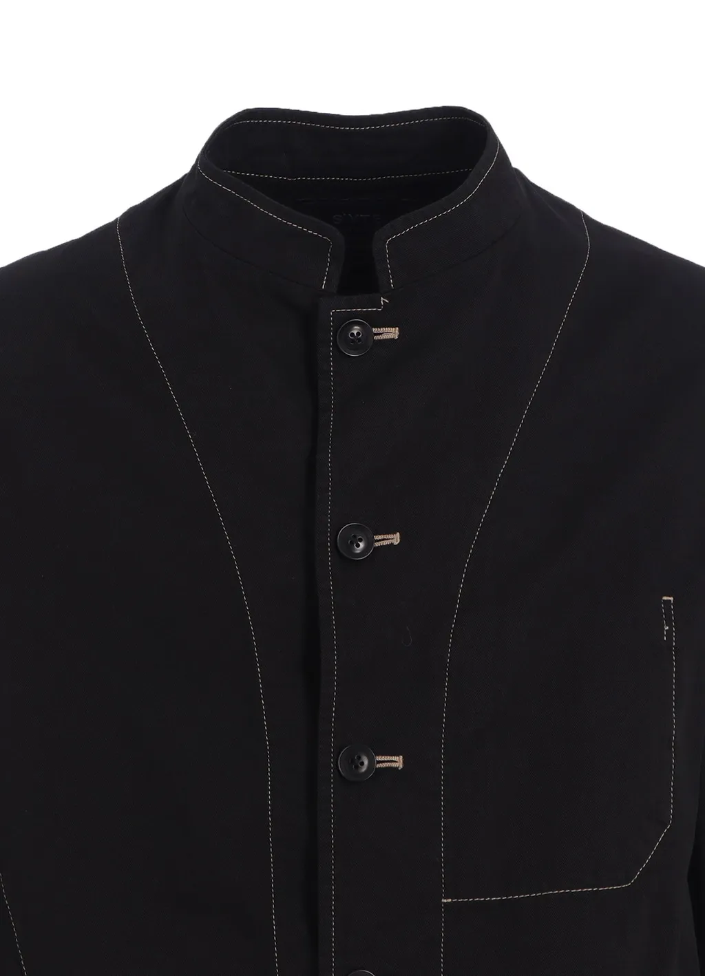Cotton Twill Garment Dyed Stand Collar Jacket