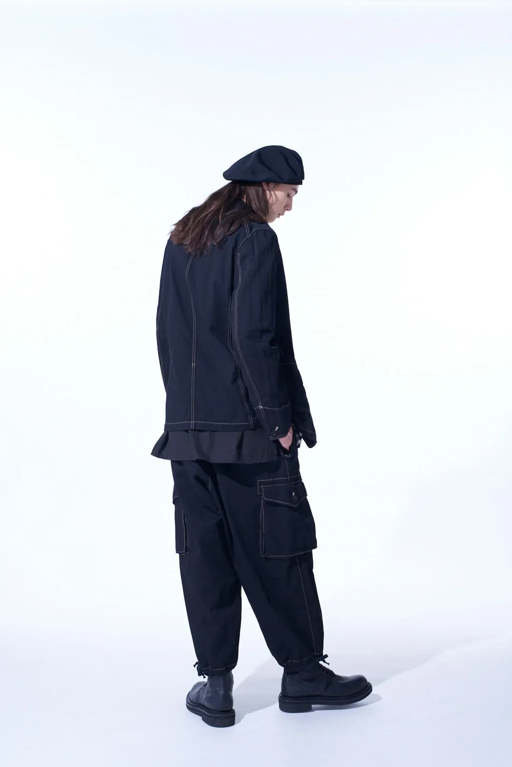 Cotton Twill Garment Dyed Balloon Cargo Pants
