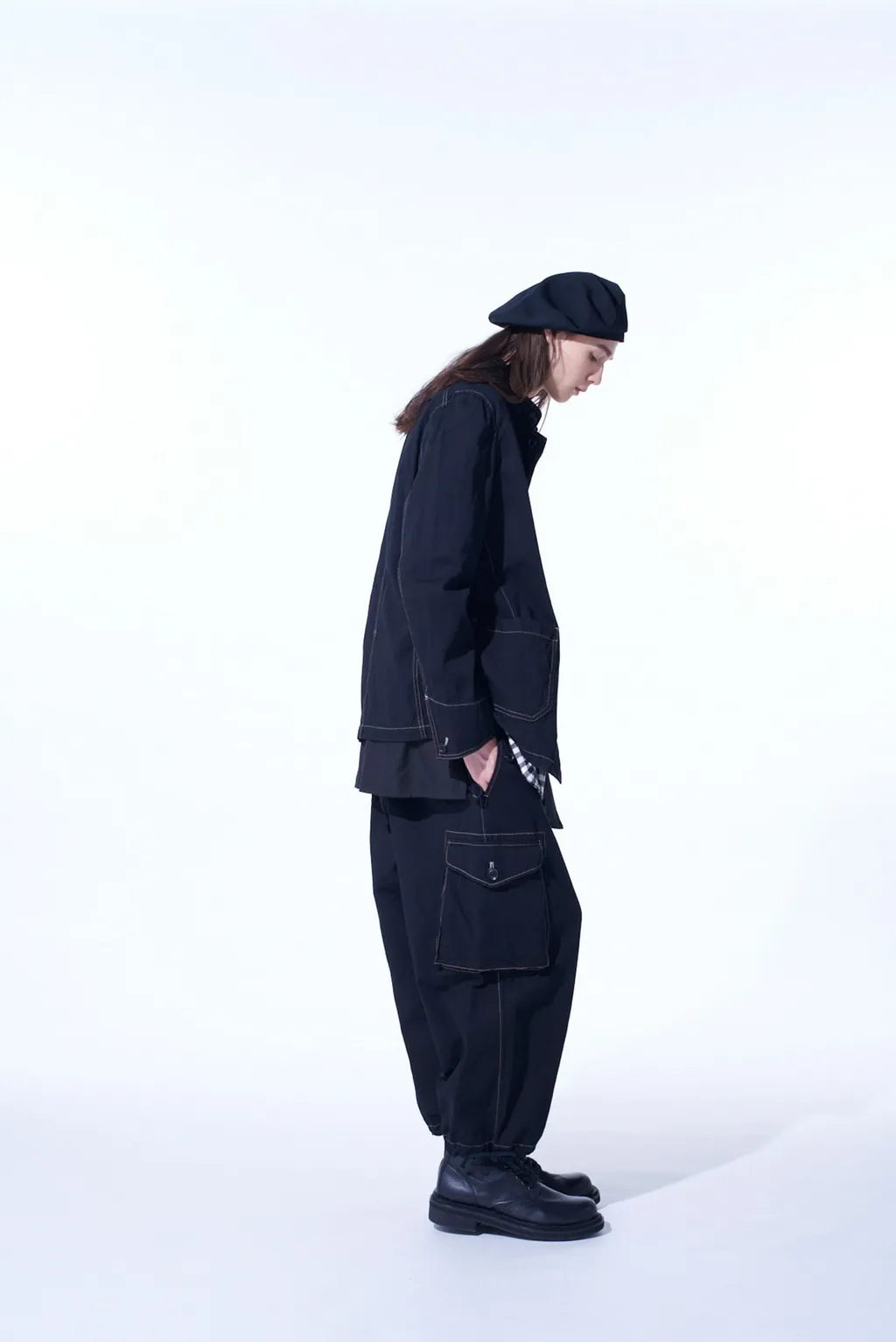 Cotton Twill Garment Dyed Balloon Cargo Pants