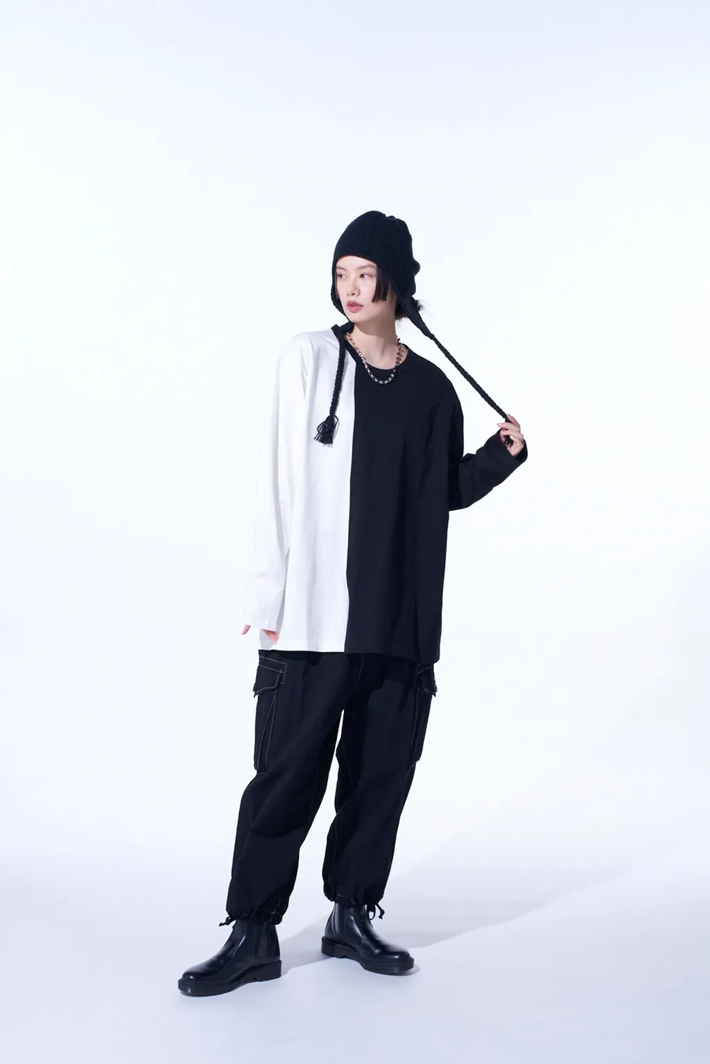 Cotton Twill Garment Dyed Balloon Cargo Pants