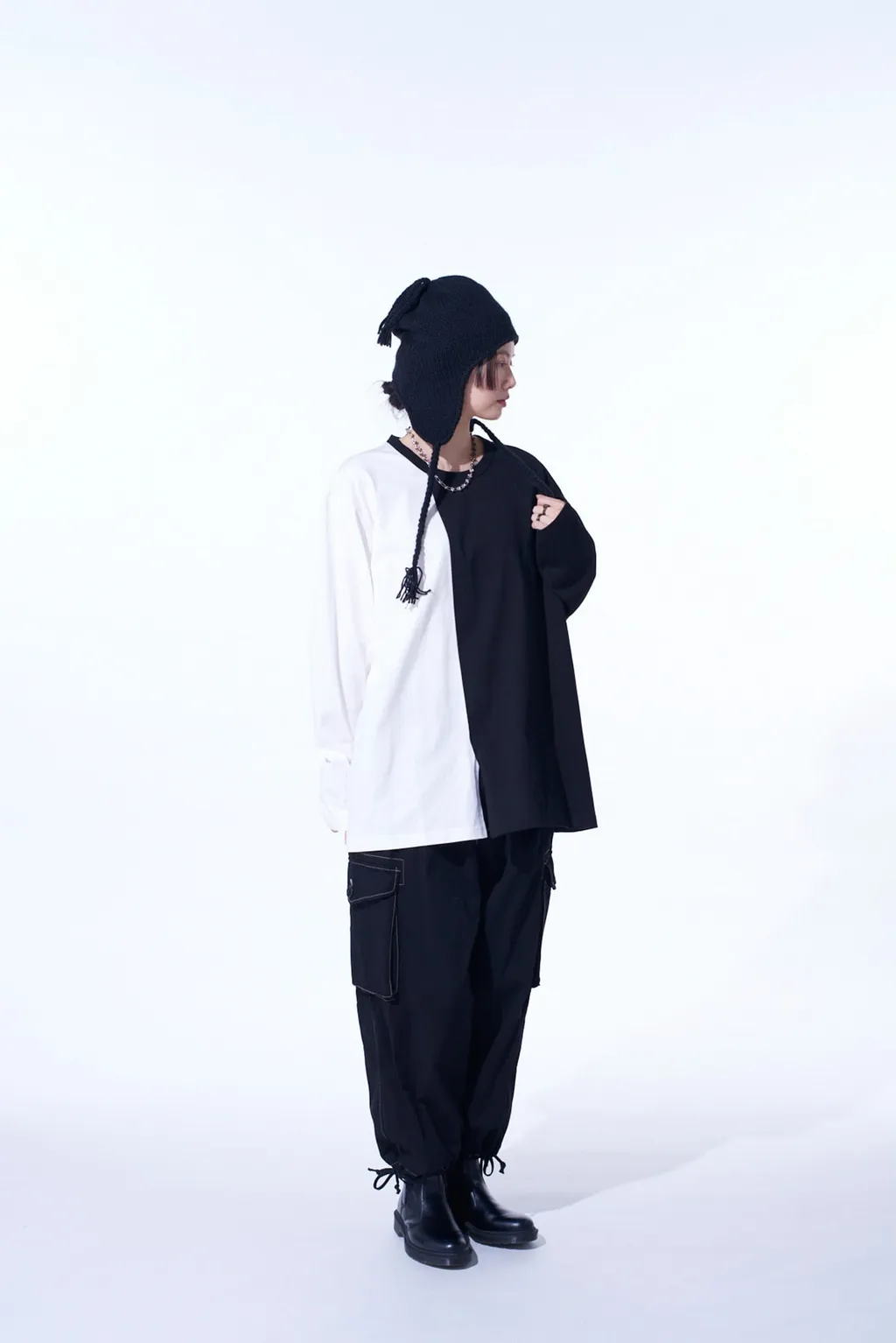 Cotton Twill Garment Dyed Balloon Cargo Pants