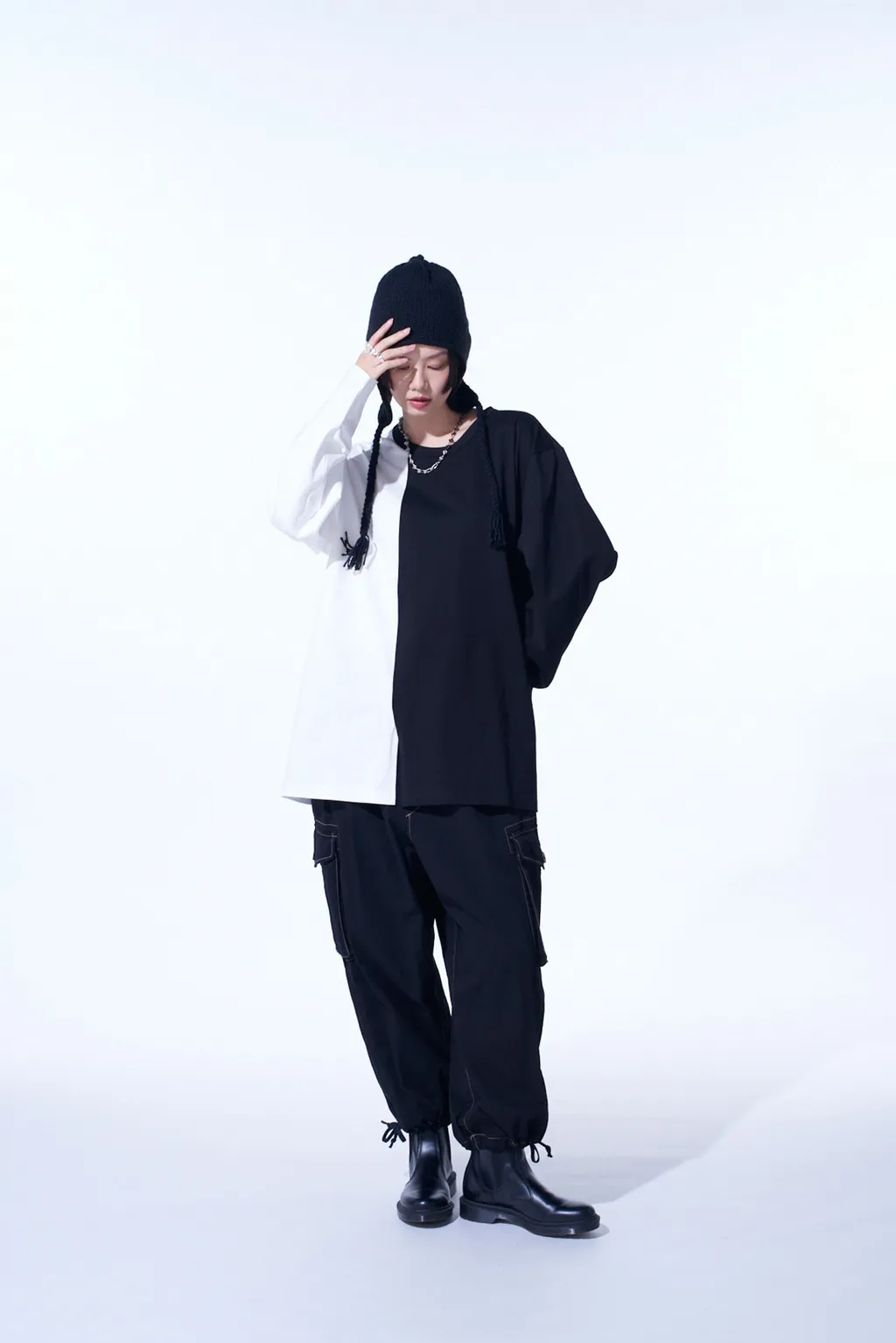Cotton Twill Garment Dyed Balloon Cargo Pants