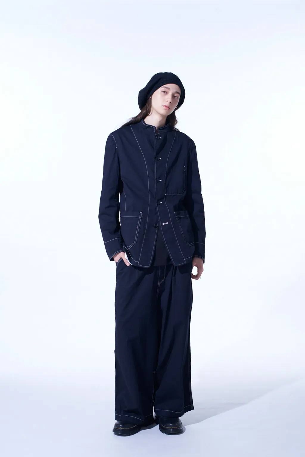 Cotton Twill Garment Dyed Suspender Pants