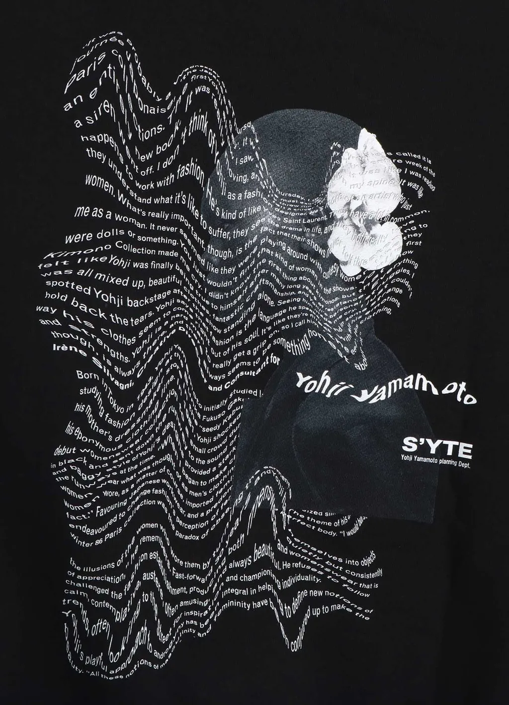 Graphic Hoodie White Flower