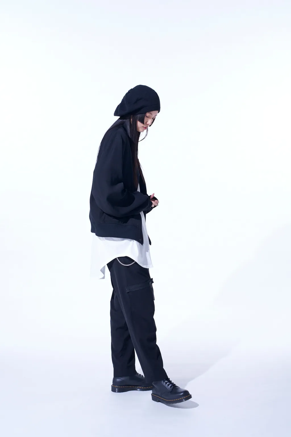 Pe/Gabardine Zipper-Taped Bomber Jacket