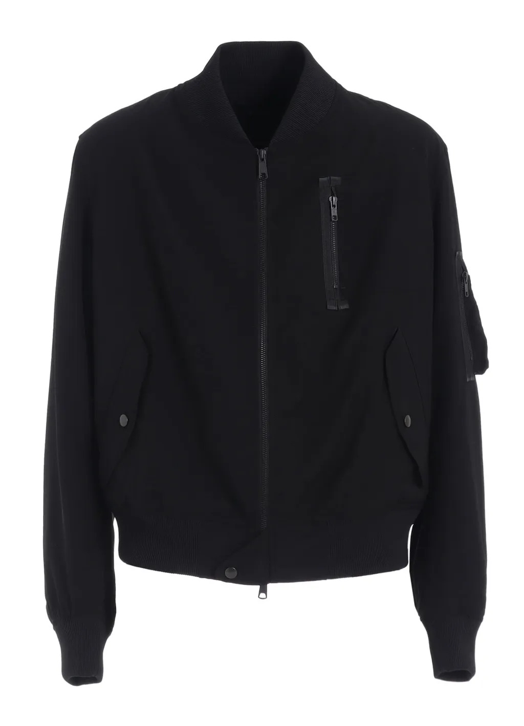 Pe/Gabardine Zipper-Taped Bomber Jacket