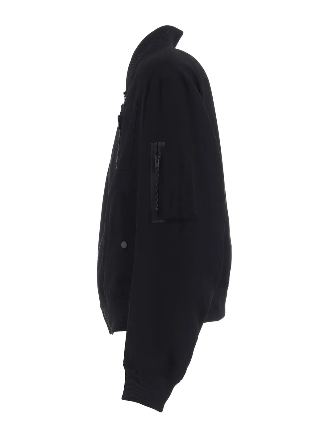 Pe/Gabardine Zipper-Taped Bomber Jacket