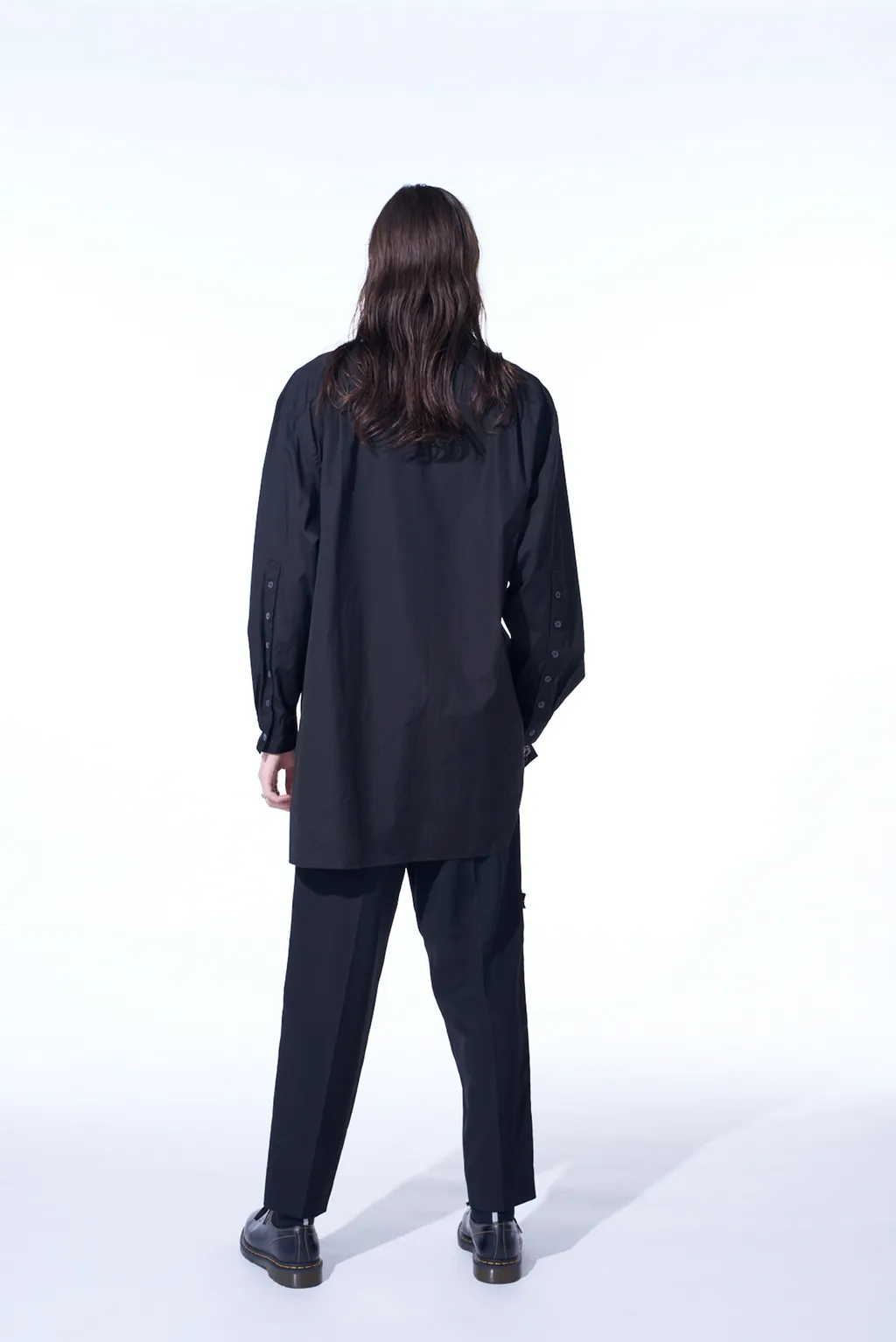 Pe/Gabardine Zipper-Taped Slim Pants