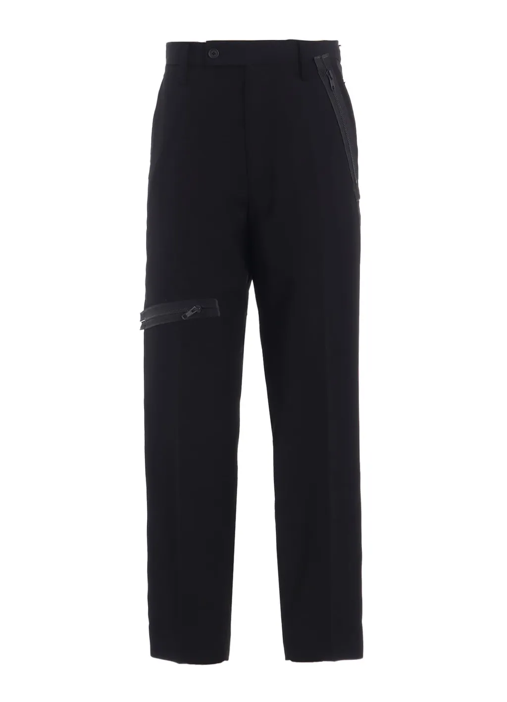 Pe/Gabardine Zipper-Taped Slim Pants