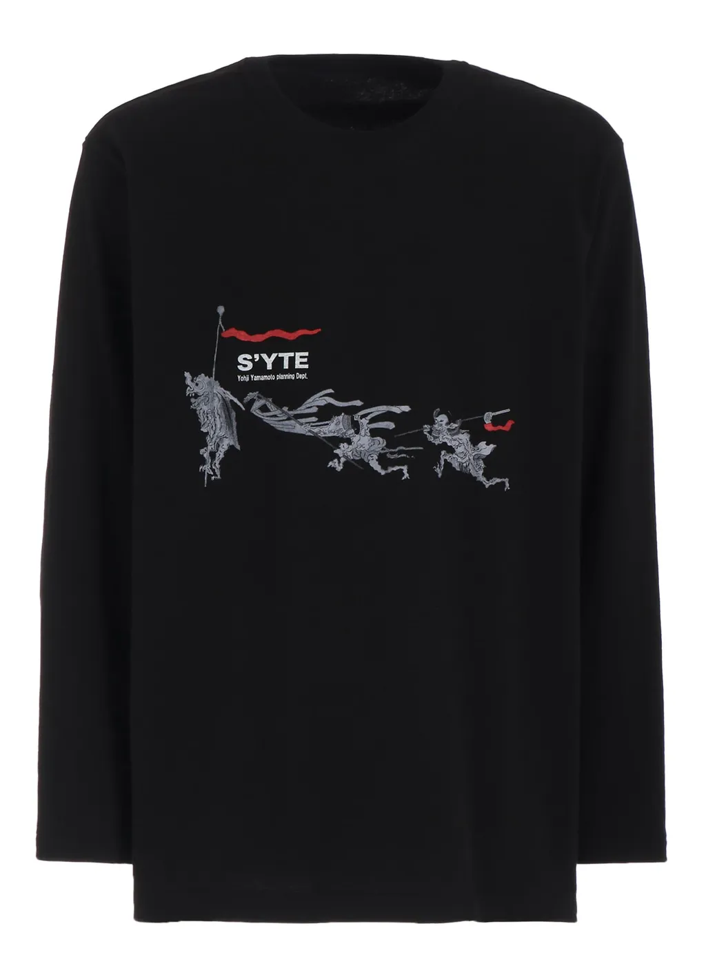 Graphic Long-Sleeved T-Shirt Three Demons