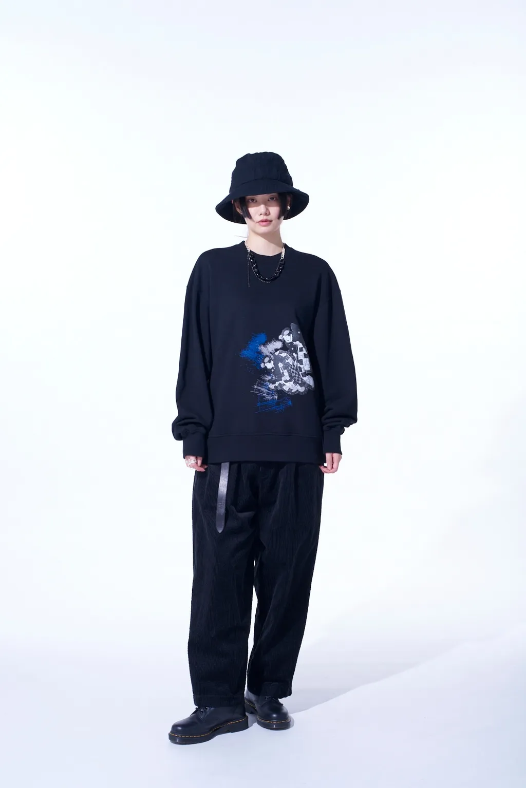 Ukiyo-E Graphic Pullover Women