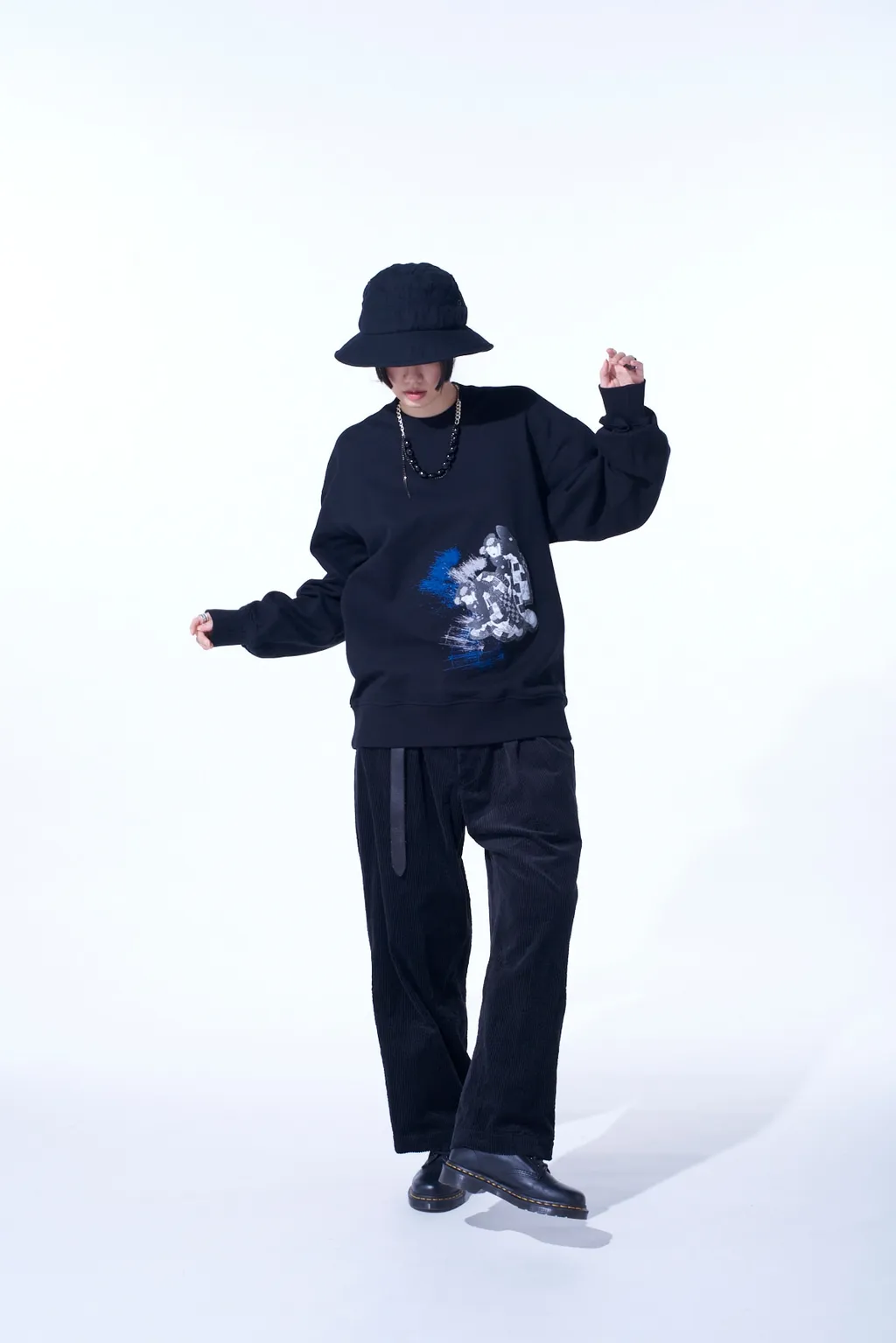 Ukiyo-E Graphic Pullover Women