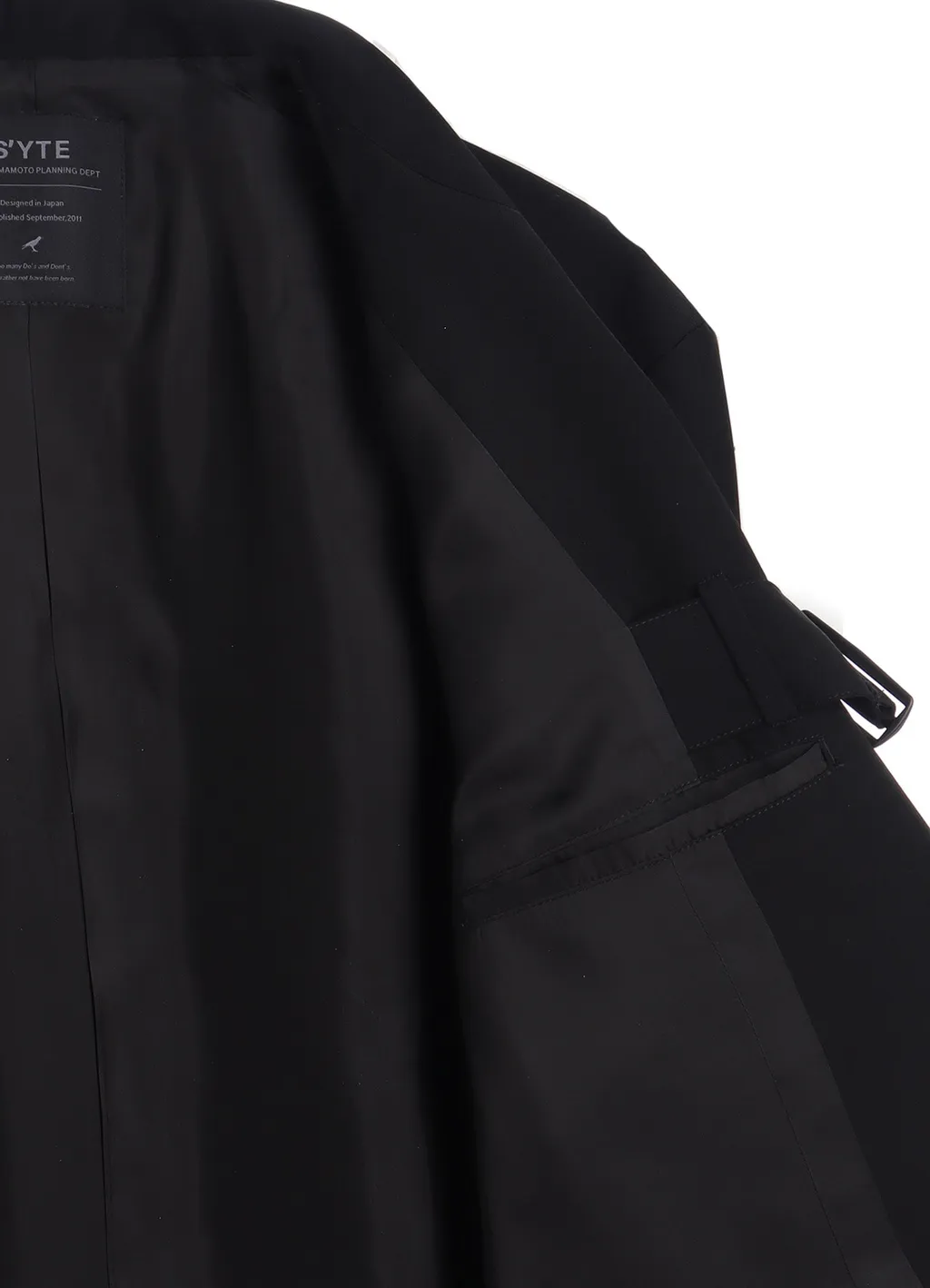 Pe/Gabardine Belted Bandage Jacket