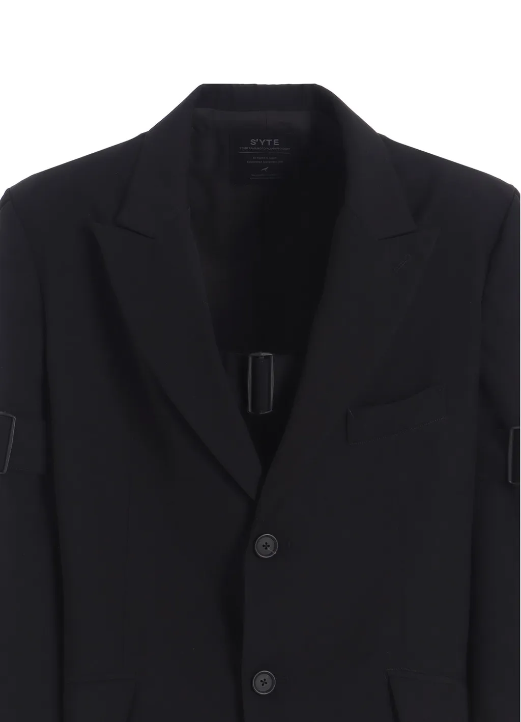 Pe/Gabardine Belted Bandage Jacket