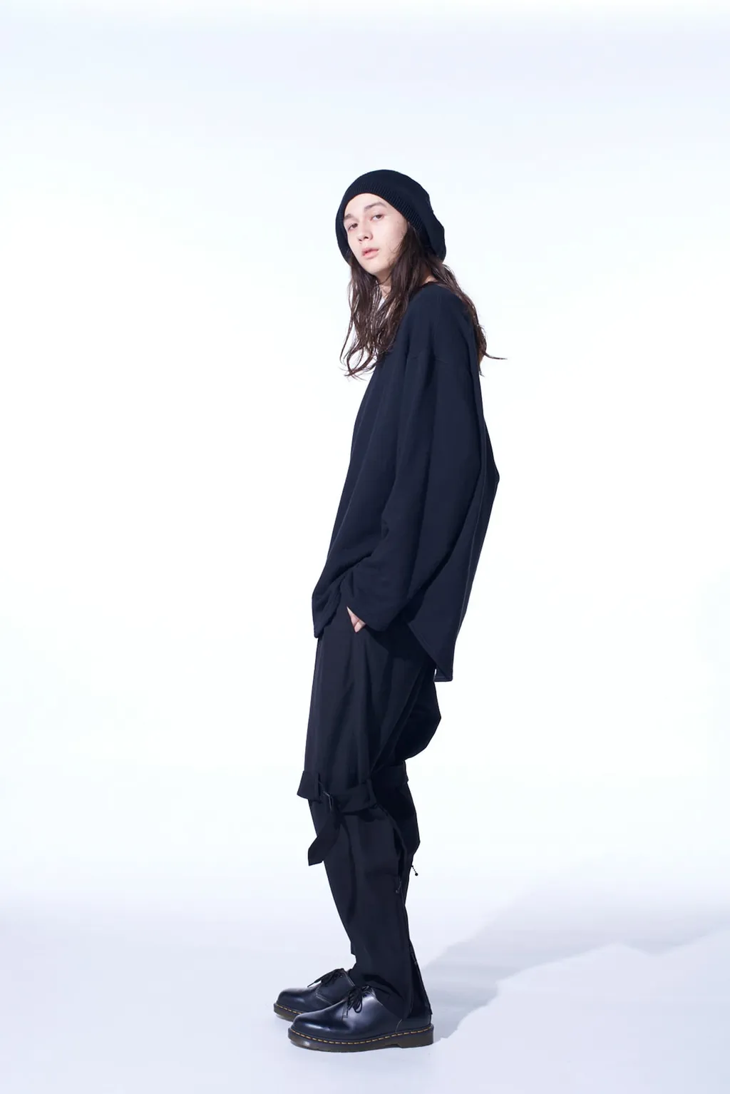 Pe/Gabardine Belted Bandage Pants